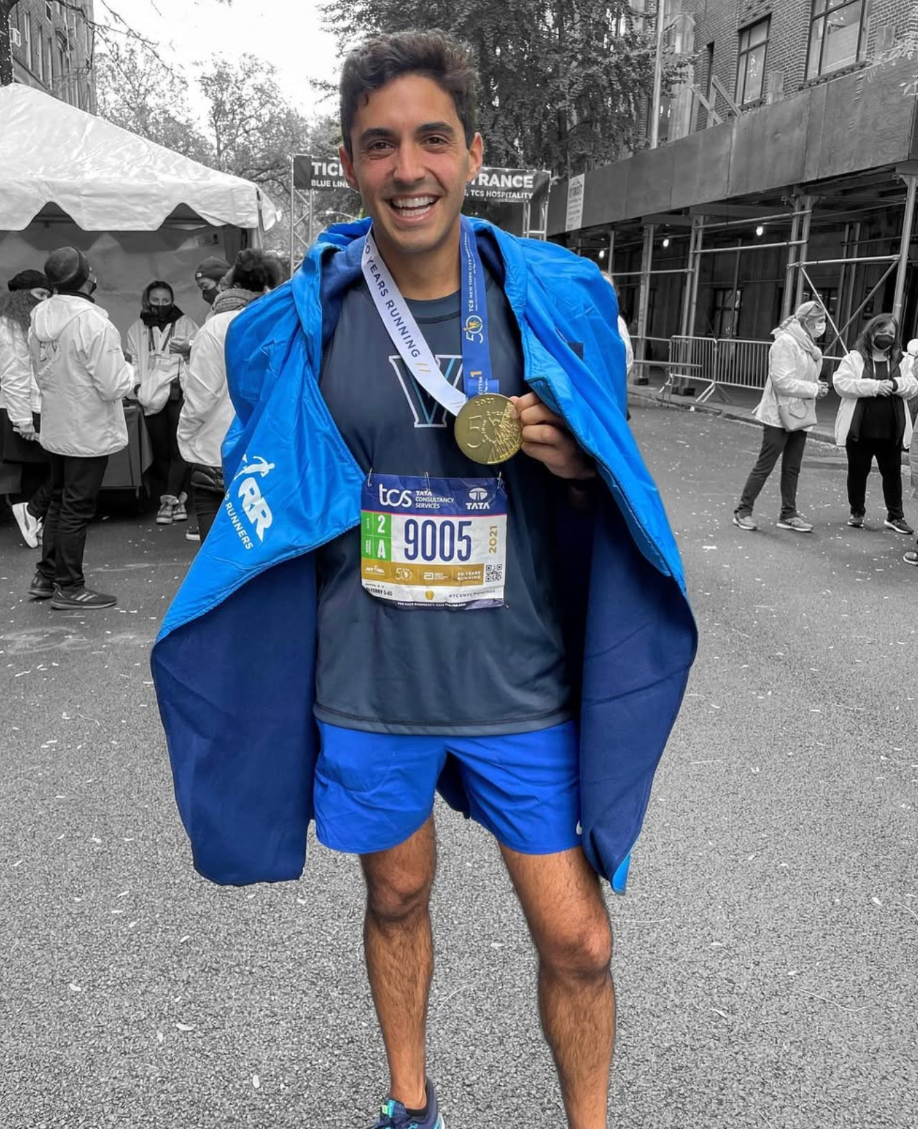 David with NYC Marathon medal
